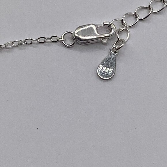 925 Sterling Silver 70th Birthday Necklace Pendant With Six Rings & One Gold Rin - Picture 4 of 16